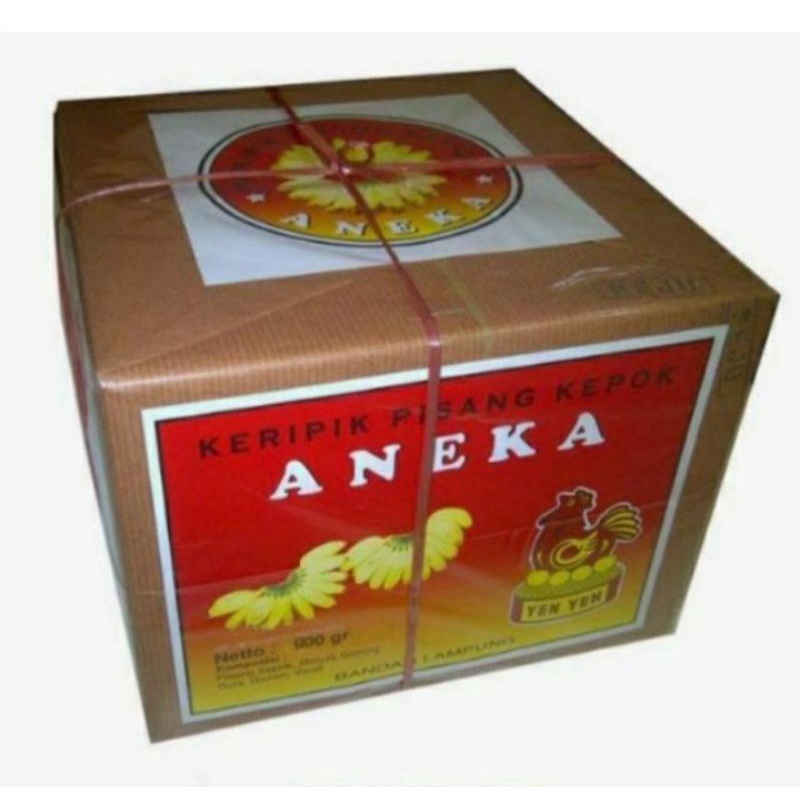 

Aneka.Keripik pisang Aneka Lampung kemasan Kotak Netto.900gram