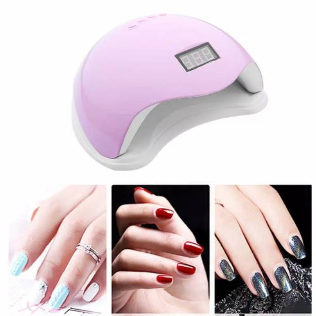 Sun LED READYSTOCK 48w lampu led nail art uv gel nail dryer