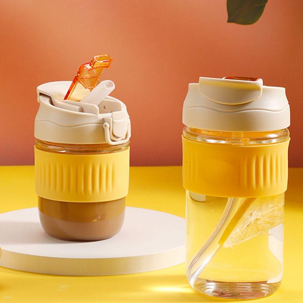 [Elegan] Botol Air Kapasitas Besar Dengan Penutup Bounce Sealing Lid Juice Milk Tea Cup Untuk Travel Sekolah Mug Kopi Kebugaran Cangkir Air