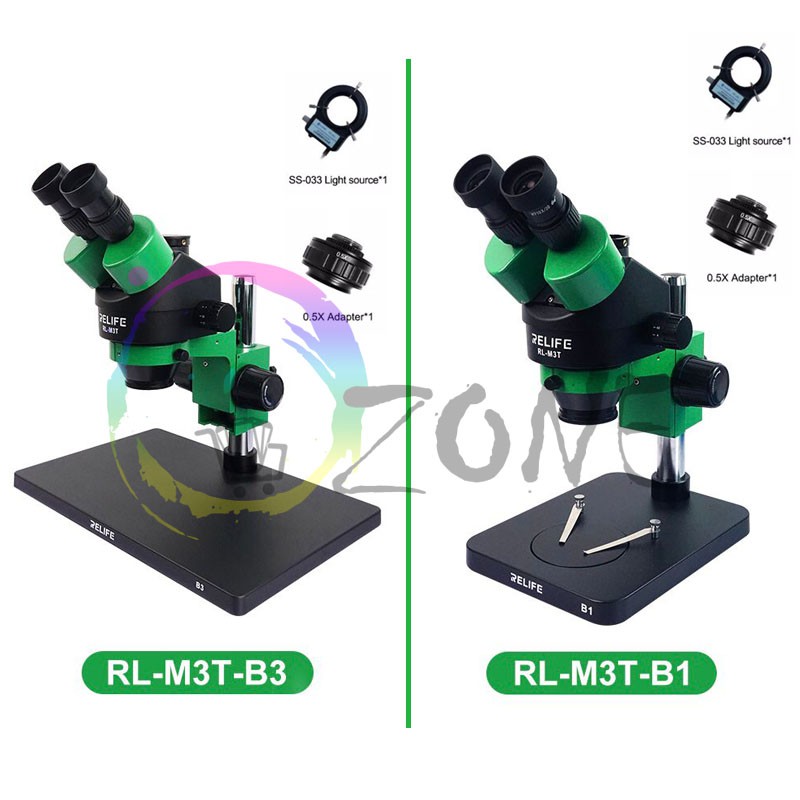 MICROSCOPE MIKROSKOP TRINOCULAR RELIFE RL-M3T + LED LAMP