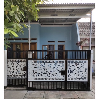 Jual pintu gerbang pagar pager rumah cutting laser custom motif