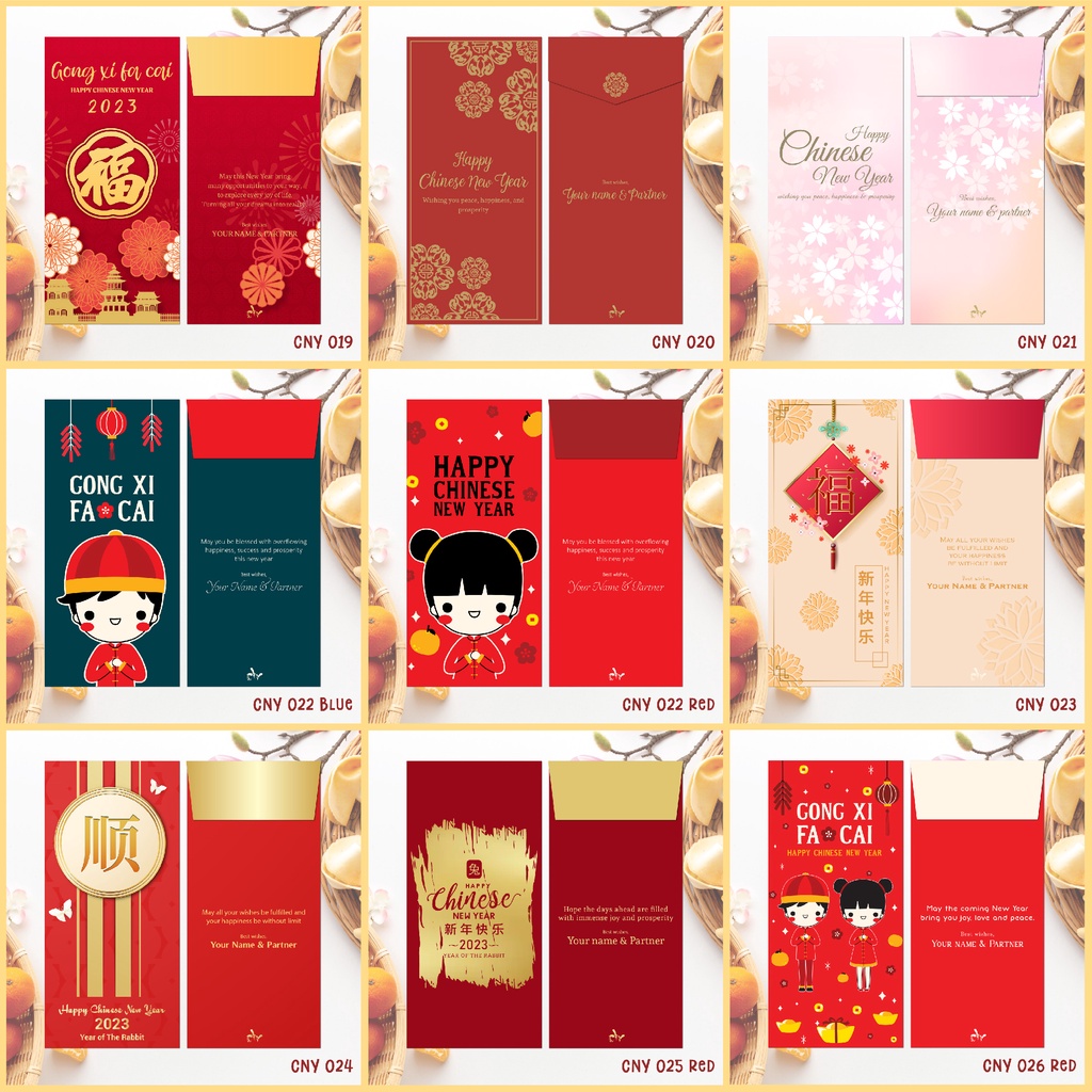 

Custom Angpao Imlek | Angpau Chinese New Year | Ampao Sincia | Amplop Uang THR (CLV CNY Collection 3)