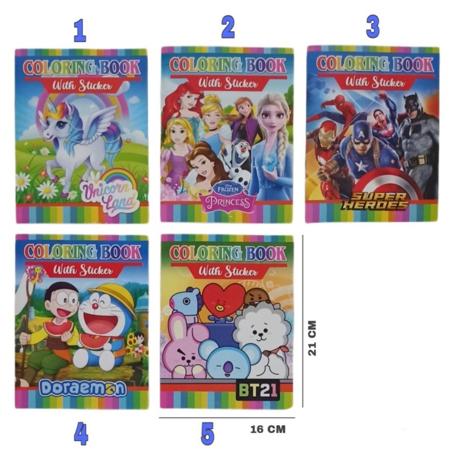 

SJS Buku Mewarnai Anak/Belajar Mewarnai Gambar/Coloring Book/Education