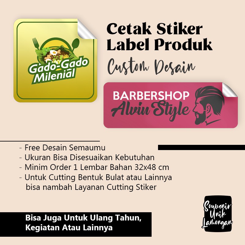 

Stiker Label Kemasan Produk | Stiker Promosi Usaha Bisnis (TANPA PRE ORDER)