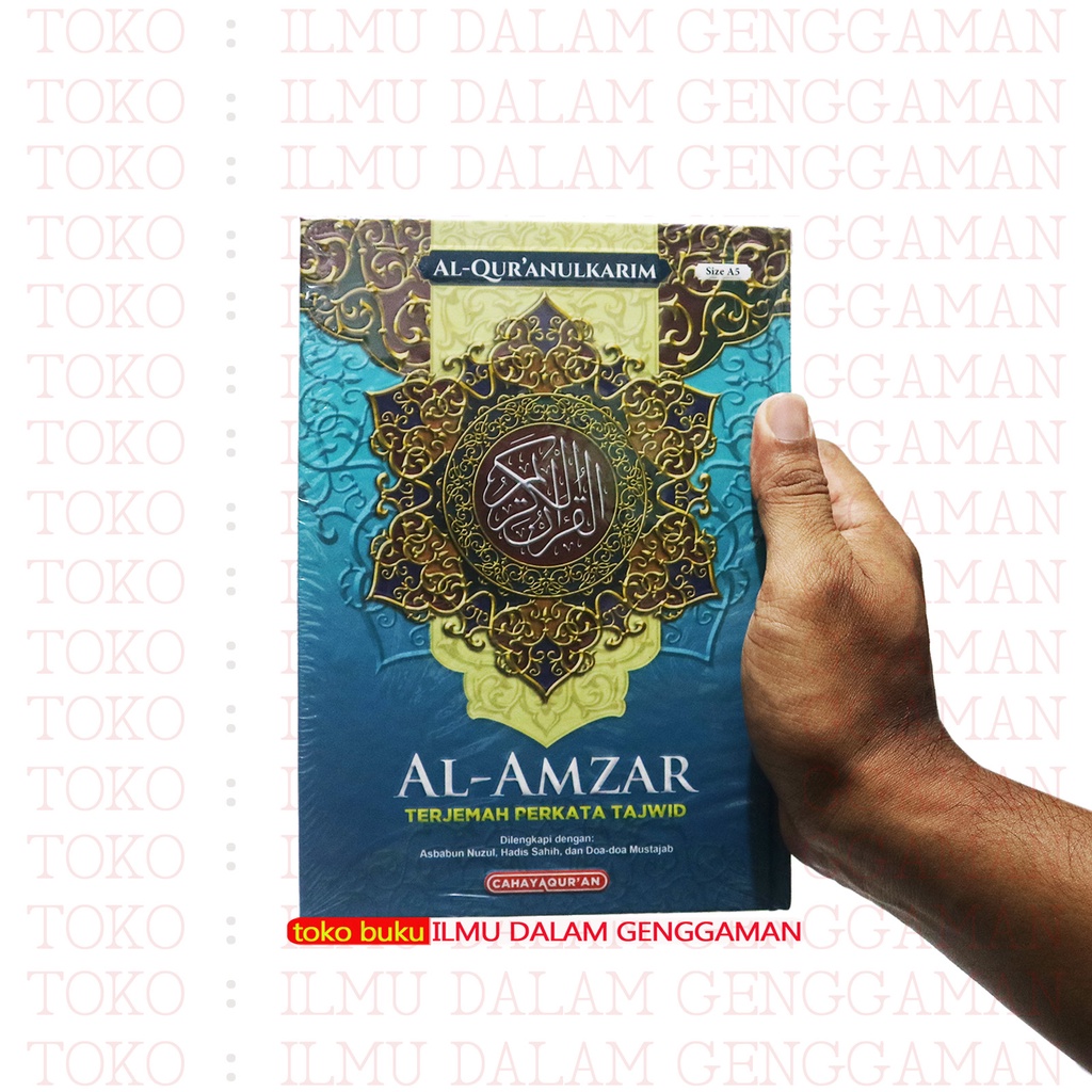 BIRU - Al Quran Al Amzar Terjemah Perkata Tajwid Al Amzar A5 HC - Cahaya Quran ORIGINAL