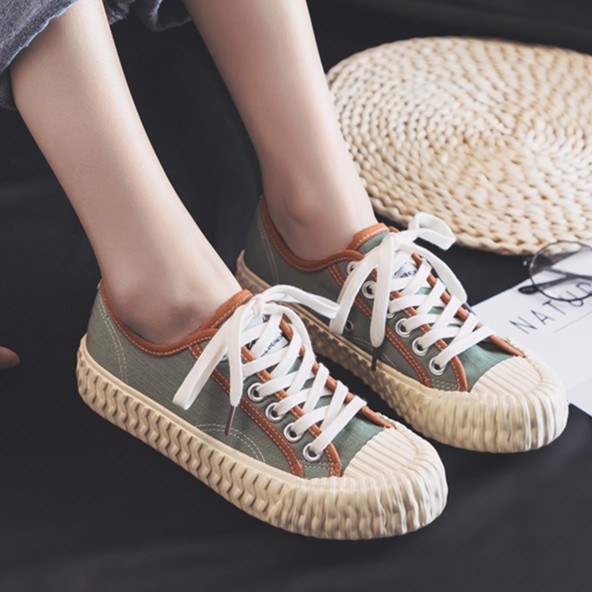 RYX - Biscuit Line Sepatu Sneakers Canvas Casual - Ori Import