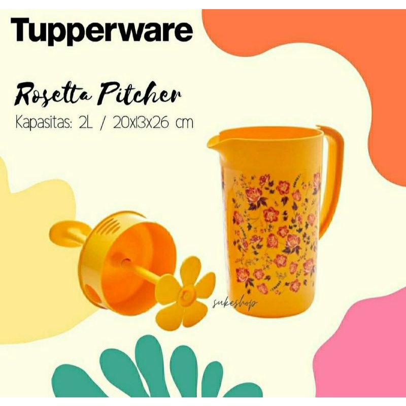 Rosetta Pitcher Tupperware 2L