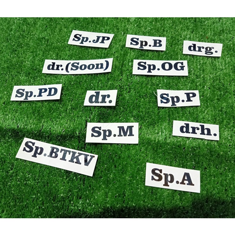 

Sticker / Stiker Spesialis Untuk Dokter Mahasiswa Kedokteran FK FKG PPDS KOAS KESEHATAN Sp.PD Sp.M Sp.BTKV Sp.B Sp.P Sp.S Sp.A Sp.An Sp.BM dll
