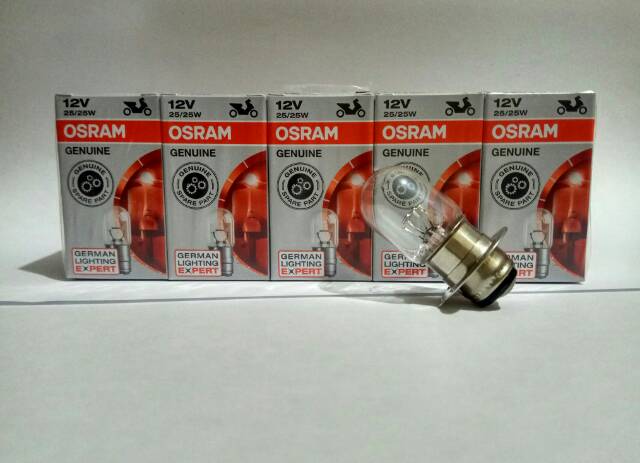 Bohlam OSRAM halogen GENUINE motor bebek matic H6 12V/25W