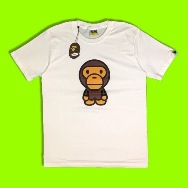 Kaos Bape X Baby Milo Putih