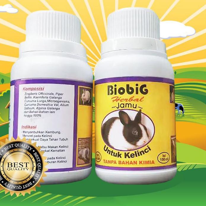 Best - BIOBIG 100 ML  Vitamin Penambah Nafsu Makan Kelinci Vitamin Biobig Vitamin Kelinci ✔