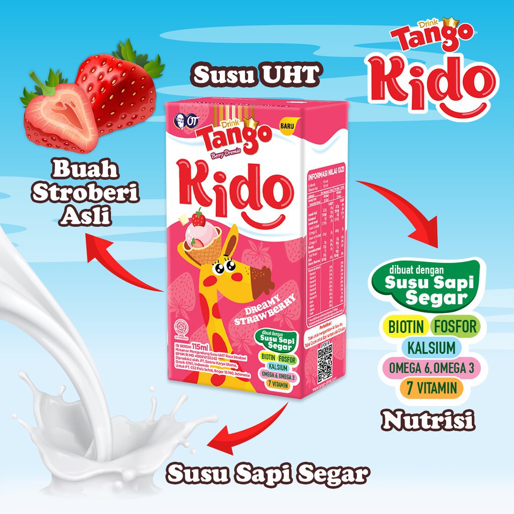 Susu Tango Kido Uht 110ml/200ml