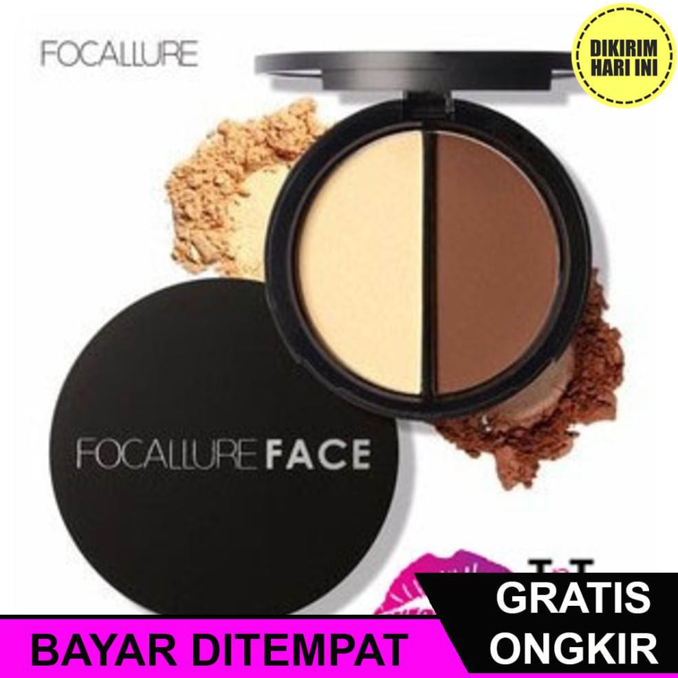 (BAYAR DITEMPAT) JC1050  JKT FOCALLURE CONTOUR & HIGHLIGHTER POWDER | FA 05 | FA05