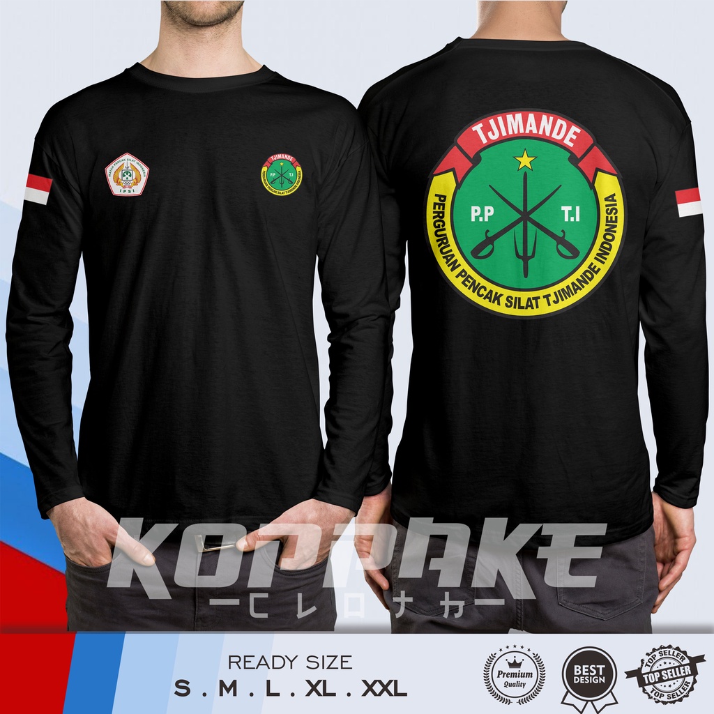 Kaos Silat Cimande Indonesia IPSI Lengan Panjang Baju Distro