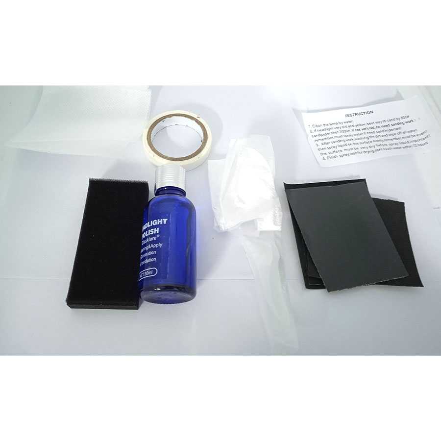 BISA COD - ANTOSTREGLASKLARE Cairan Pemutih Lampu Mobil Headlight Polish 30ml - LE01646