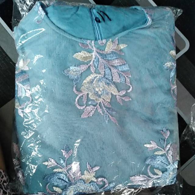 Gamis burkat duyung biru wardah