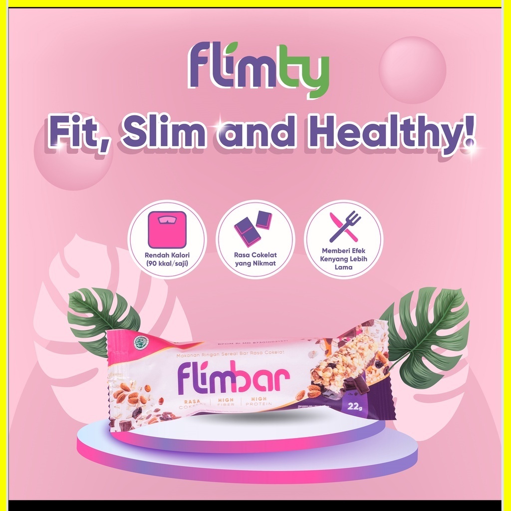 Flimbar snack sehat rasa Coklat by Flimty - 1 Bar/Saset BPOM HALAL