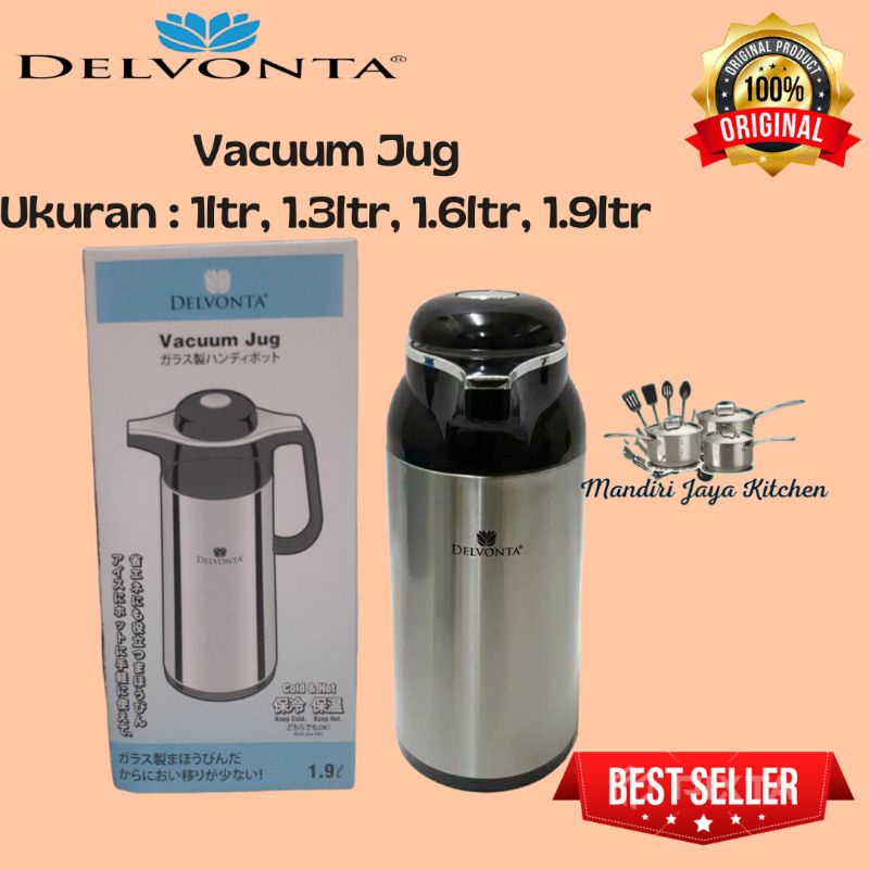 Vacuum Jug Delvonta/Termos Air Panas 1000ml sd 1900ml