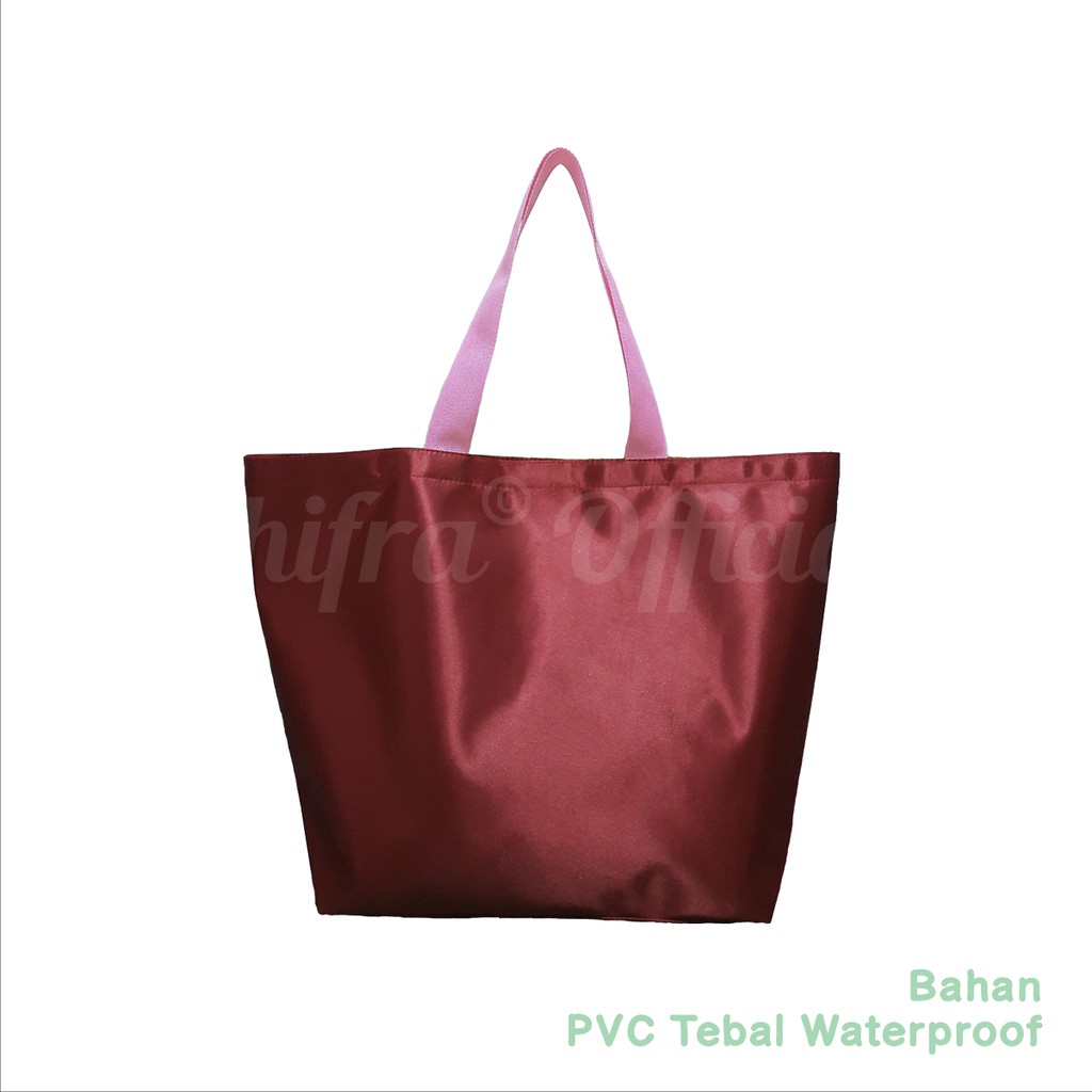 TAS BELANJA TOTE BAG SHOPPING BAG BIG SIZE WARNA POLOS SHIFRA