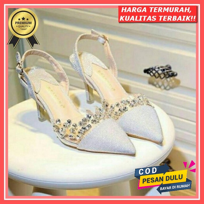 Original High Hils Wanita Hils Wanita Sendal Wanita High Hils Glitter Heels Wanita Pesta Heals Kekin