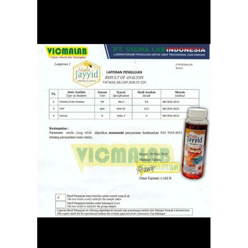 

Madu Jayyid Asli dan Murni