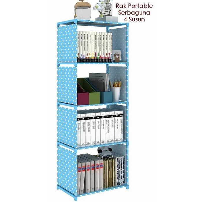 RAK BUKU TAS SEPATU SERBA GUNA PORTABLE 5 SUSUN 4 RAK BUKU TAS SEPATU SERBA GUNA PORTABLE 5 SUSUN 4