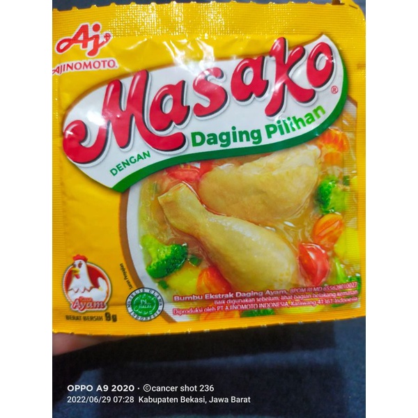 

MASAKO AYAM BUMBU PENYEDAP RASA isi 3pcs x9gr