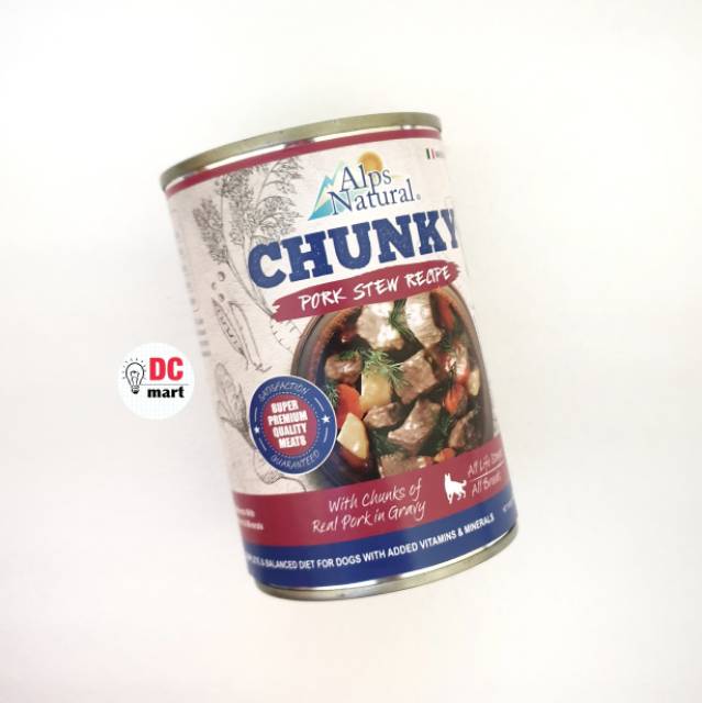 Alps Natural CHUNKY Wet Dog Food 415Gr / Makanan Daging Basah Anjing