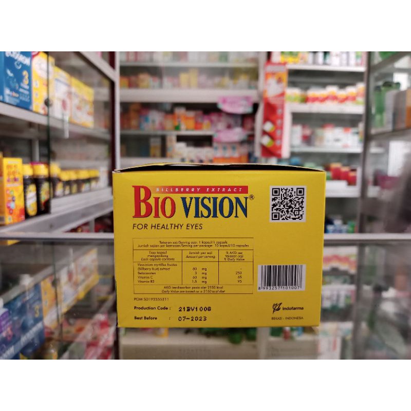 BIOVISION SUPLEMEN MATA 1 STRIP @10 KAPSUL - ED 09/2024