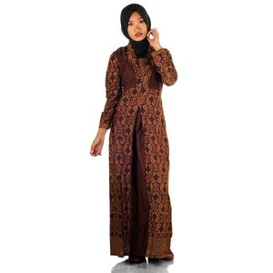 Gamis Muslim Batik I Busana Muslim Wanita Gamis Batik Sogana