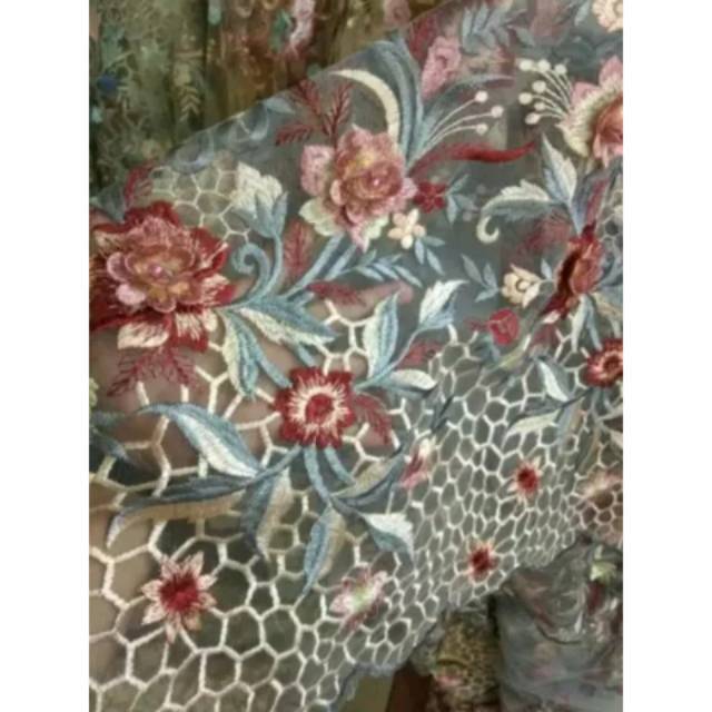 Bahan Kain Tulle 3D Gradasi