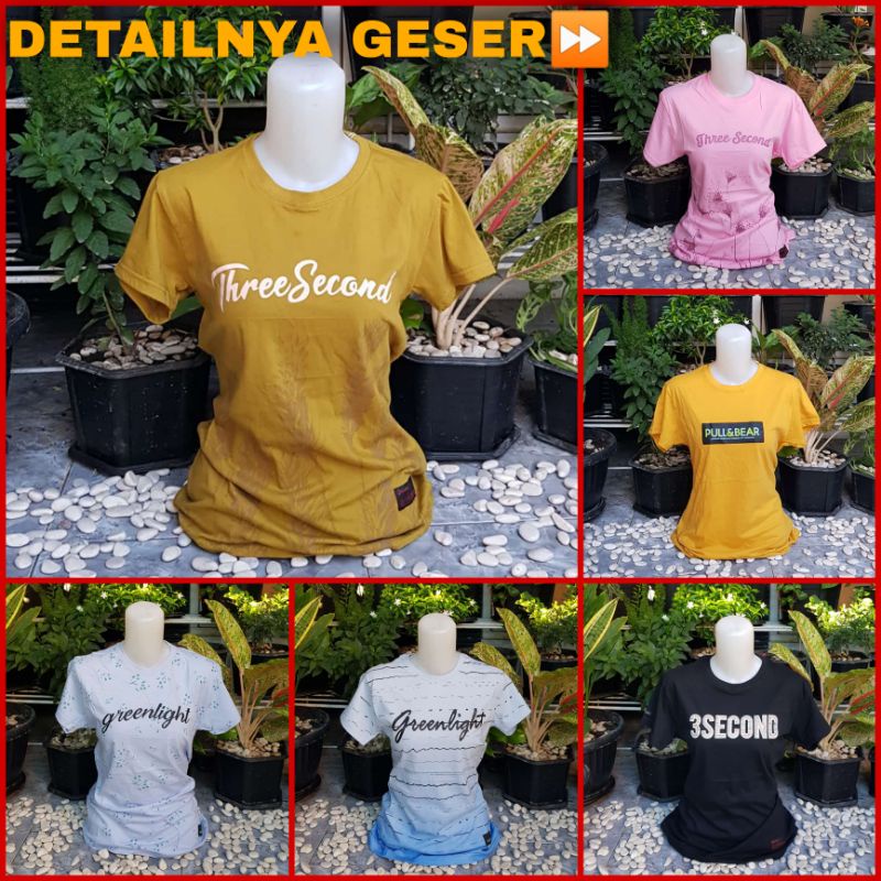 KAOS 3SECOND WANITA KAOS 3SECOND CEWEK KAOS THREE SECOND WANITA KAOS THREE SECOND CEWEK ATASAN