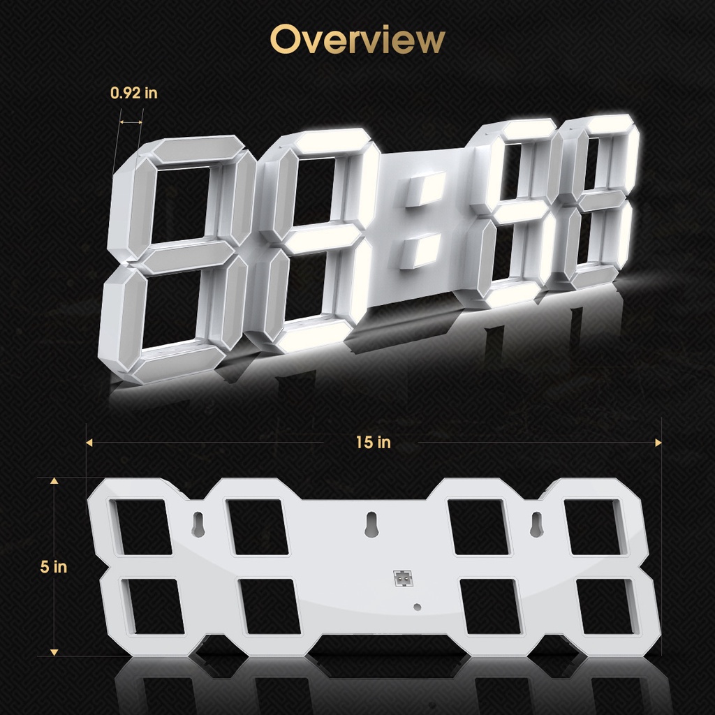 JAM MEJA LED 3D JAM DINDING ALARM MODERN MINIMALIS DIGITAL ANGKA DEKORASI MEJA PREMIUM