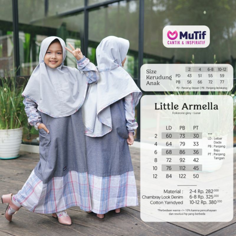 Mutif Sarimbit Armella Folkstone Grey Mutif Armella Mutif Man Devano Little Mutif Armella Little Mutif Devano Baju Muslim Gamis Sarimbit Keluarga Family Series Lebaran Terbaru Ori Set