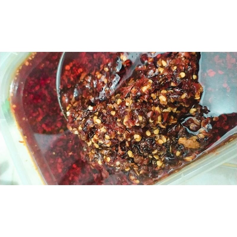 

CHILLI OIL / MINYAK DIMSUM / MINYAK CABAI / CHILLI OIL DIMSUM 250ML DAN 500ML. HOMEMADE