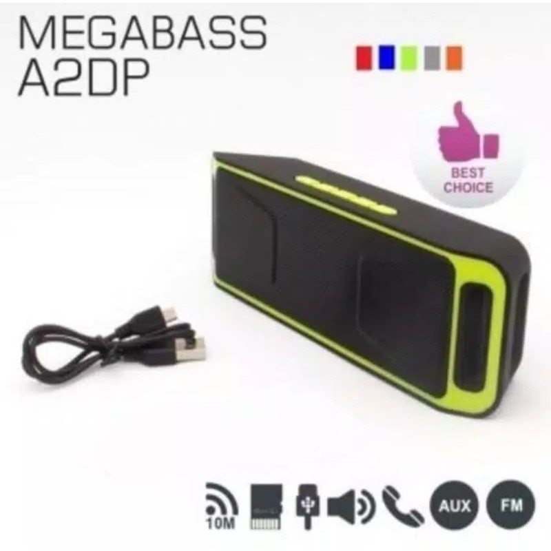 Speaker Bluetooth Megabass Stereo A2DP