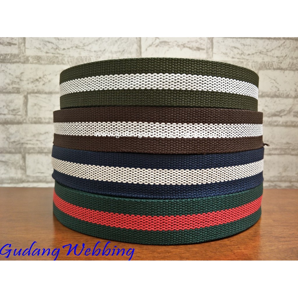 Webbing Katun 3,8 cm Strip