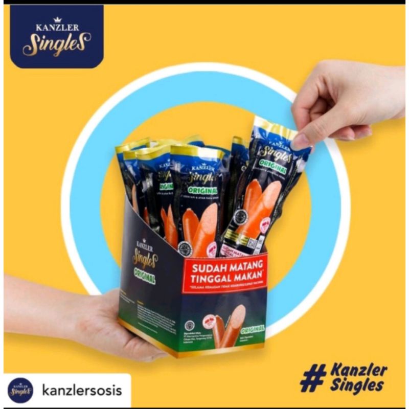 

sosis kanzler single rasa original 1 box isi 12