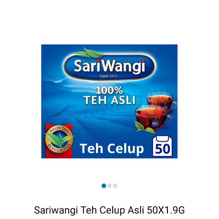 

Sari wangi teh celup asli 50x1.9gr