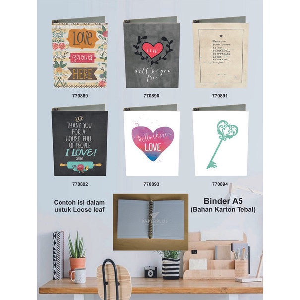 

Binder A5 / Binder Note A5 / Love / Set 3003