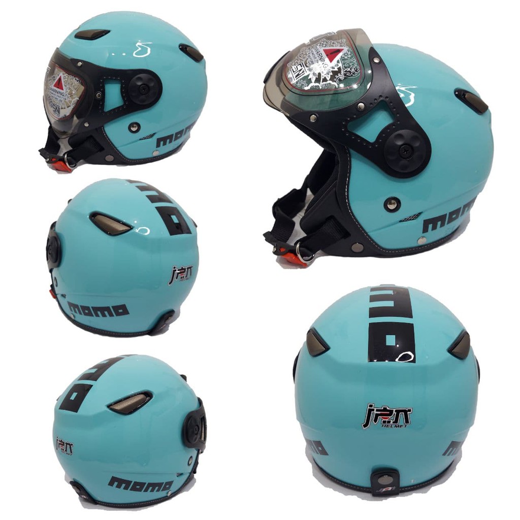 Helm Jpn Bogo Retro Momo Pilot Sky Blue gloss