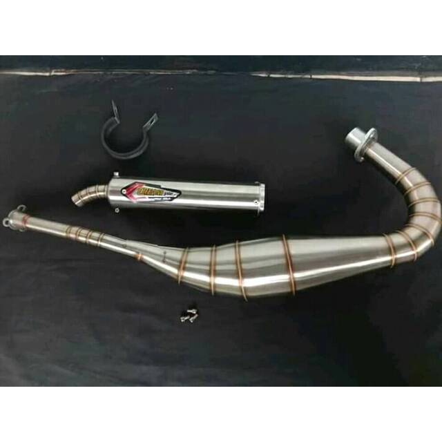 KNALPOT RACING NINJA R RR SS KNALPOT CREAMPIE NINJA 150 R RR SS