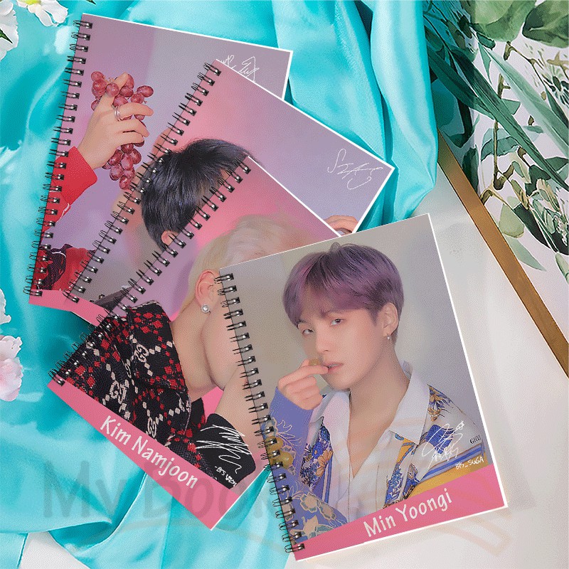 Ruled Notebook Diary Agenda Buku Catatan Bergaris A5 Kpop BTS 50 Lembar B07-1