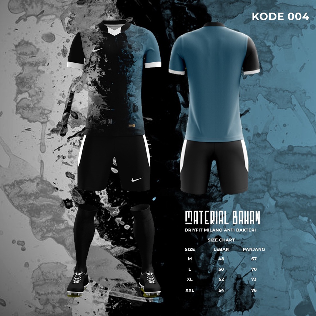 Jersey Futsal Bola Baju Printing sublim Setelan Olahraga badminton volly basket bulutangkis sepeda v