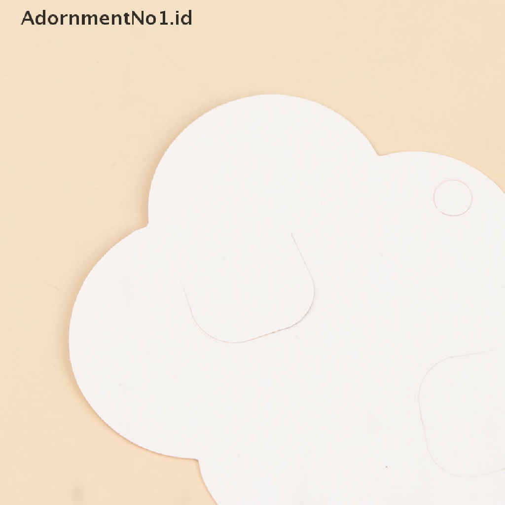 (AdornmentNo1) 50pcs / Set Kertas Kraft Bentuk Awan Untuk Display Jepit Rambut (ID)