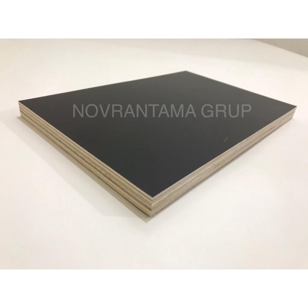 Multiplek / Triplek melamin hitam doff 12mm 60x60 cm melaminto hitam