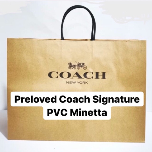 Preloved Coach Signature PVC Minetta