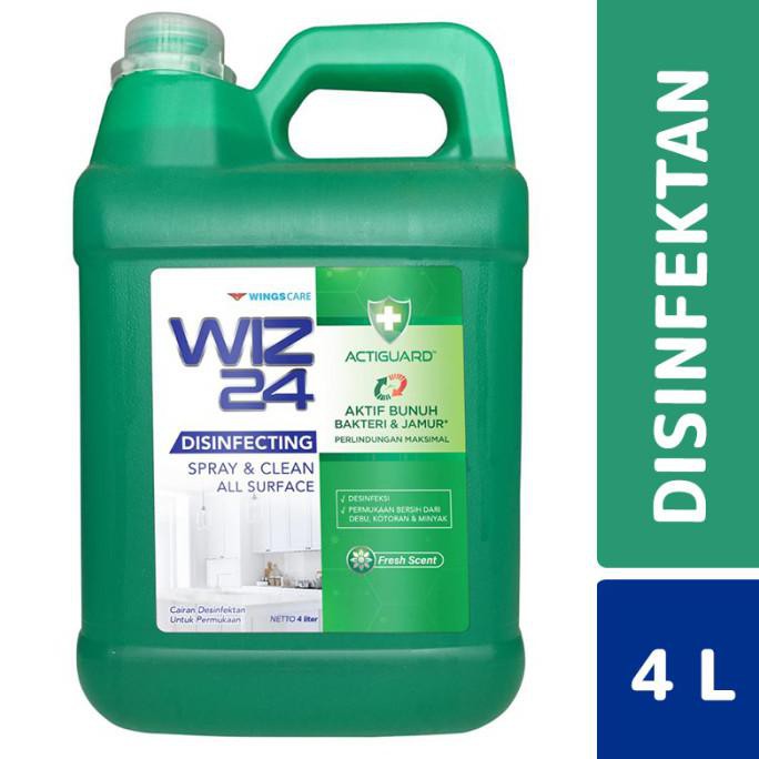 Ready Wiz24 Spray & Disinfectant Fresh Scent 4 Liter