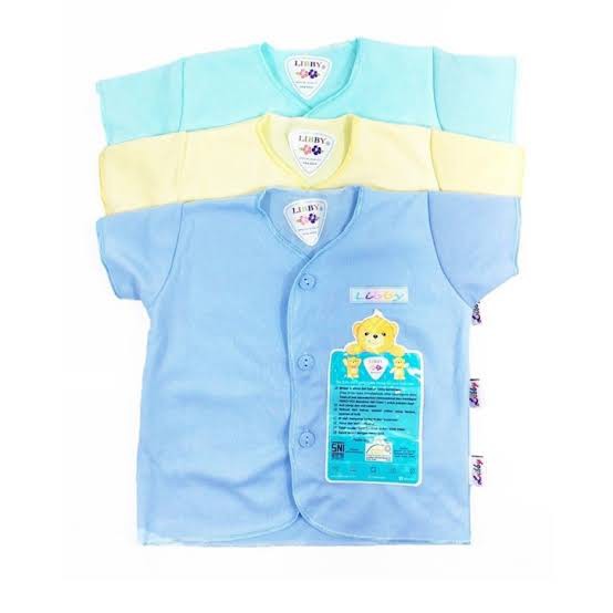 Libby Baju Anak Kecil Warna Isi 3pcs/set (Tersedia Varian Lengan dan Ukuran)