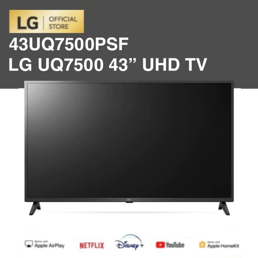 2022 LG 43UQ7500PSF / 43UQ7500 43” UHD 4K Smart TV ThinQ AI